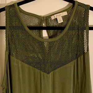Olive Sleeveless Top